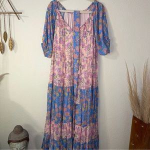 NWT SPELL Juniper Tiered Maxi Dress Size S